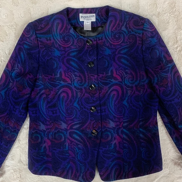 🎅🏻Vintage Pendleton Virgin Wool Jacket - Picture 3 of 10